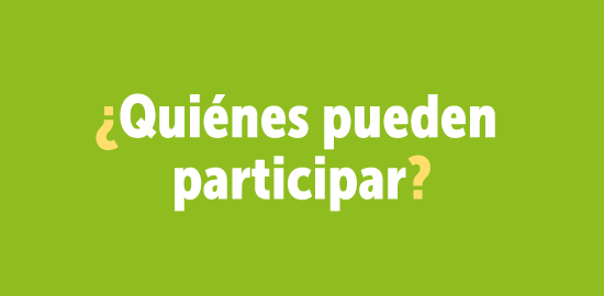 ¿Quién puede participar?