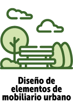 Diseño de elementos de mobiliario urbano