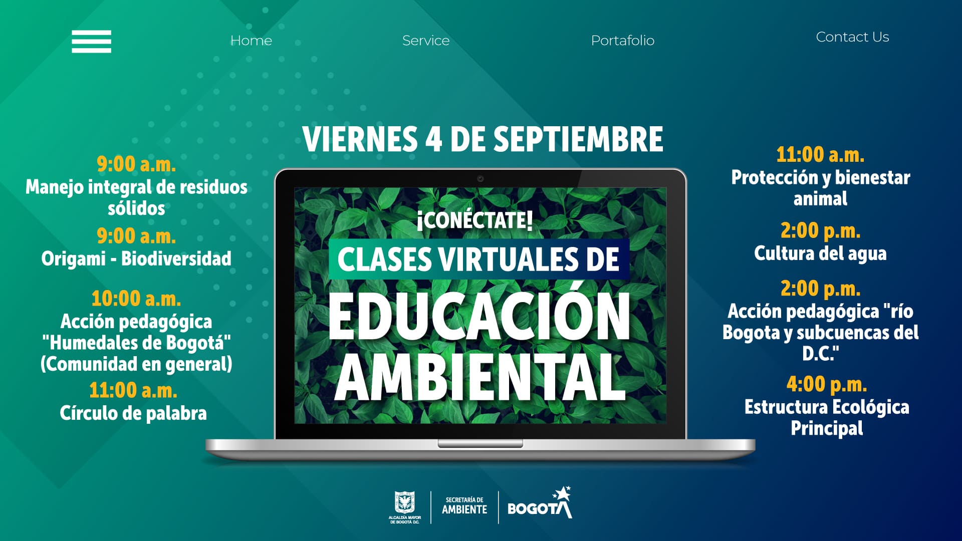 clases virtuales educación ambiental