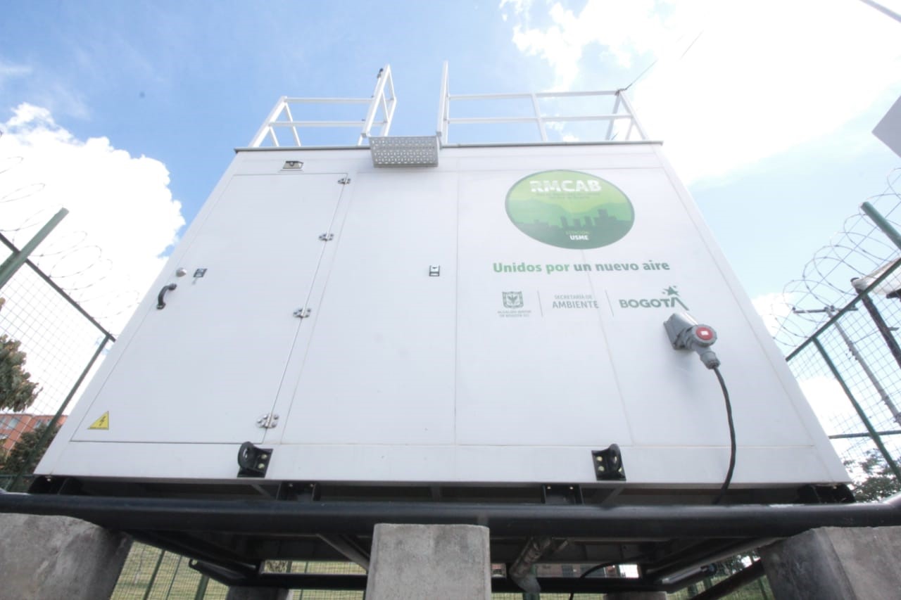 Foto: Estación de monitoreo de calidad del aire en Usme.