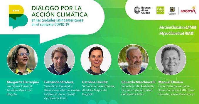 Bogotá y Buenos Aires lideraron una reunión sobre cambio climático con 14 grandes ciudades latinoamericanas