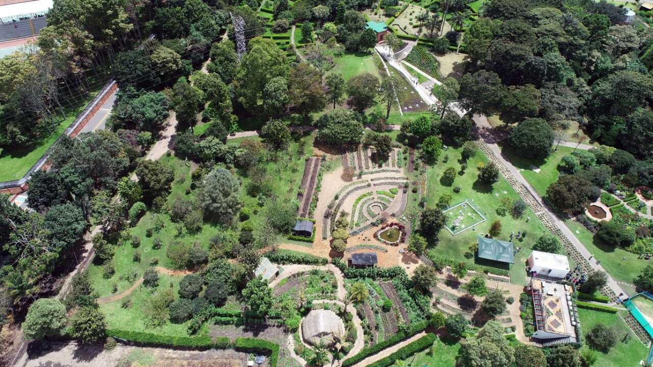 Panorámica del Jardín Botánico de Bogotá