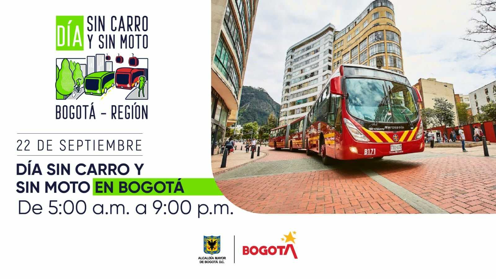 Día sin carro en Bogotá 22 de septiembre