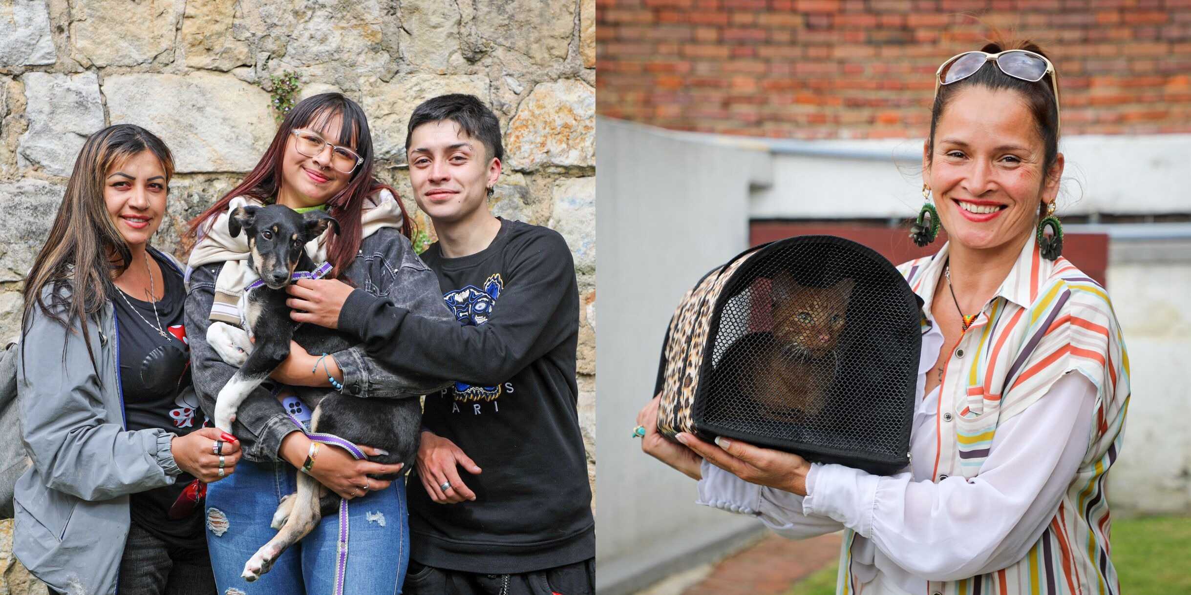 ¡Gracias, Bogotá! 31 animales encontraron un hogar en la plaza de la Santamaría