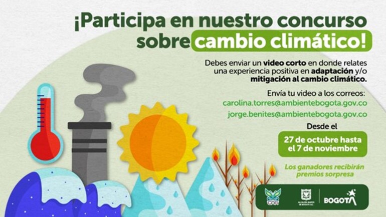 Participa, conoce y comparte experiencias exitosas frente al cambio climático en Bogotá