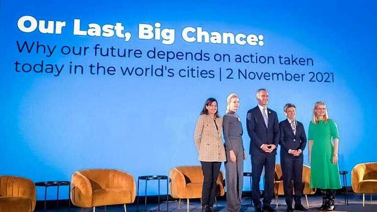 En la foto la alcaldesa mayor de Bogotá, Claudia López, participó en el evento Our Last, Big Chance: