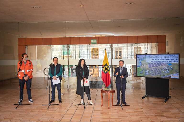 Rueda de prensa con Alcaldesa de Bogotá para dar anuncios del proceso para descontaminar el río Bogotá