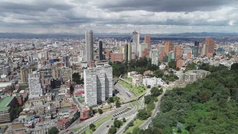 panorámica de la ciudad de Bogotá