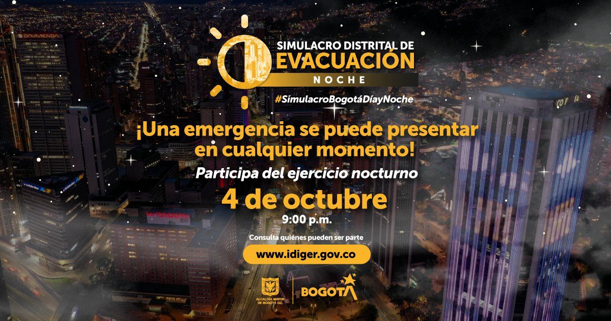 simulacro de evacuación el 4 de octubre