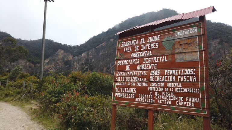 Serranía de El Zuque: suspensión de obras que adelanta la Secretaría de Ambiente
