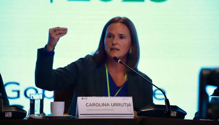 Secretaría de Ambiente Carolina Urrutia en Conferencia regional sobre movilidad humana y cambio climático