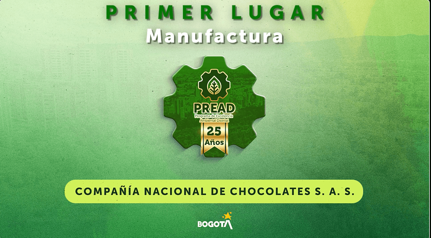 Primer lugar: COMPAÑÍA NACIONAL DE CHOCOLATES S. A. S.