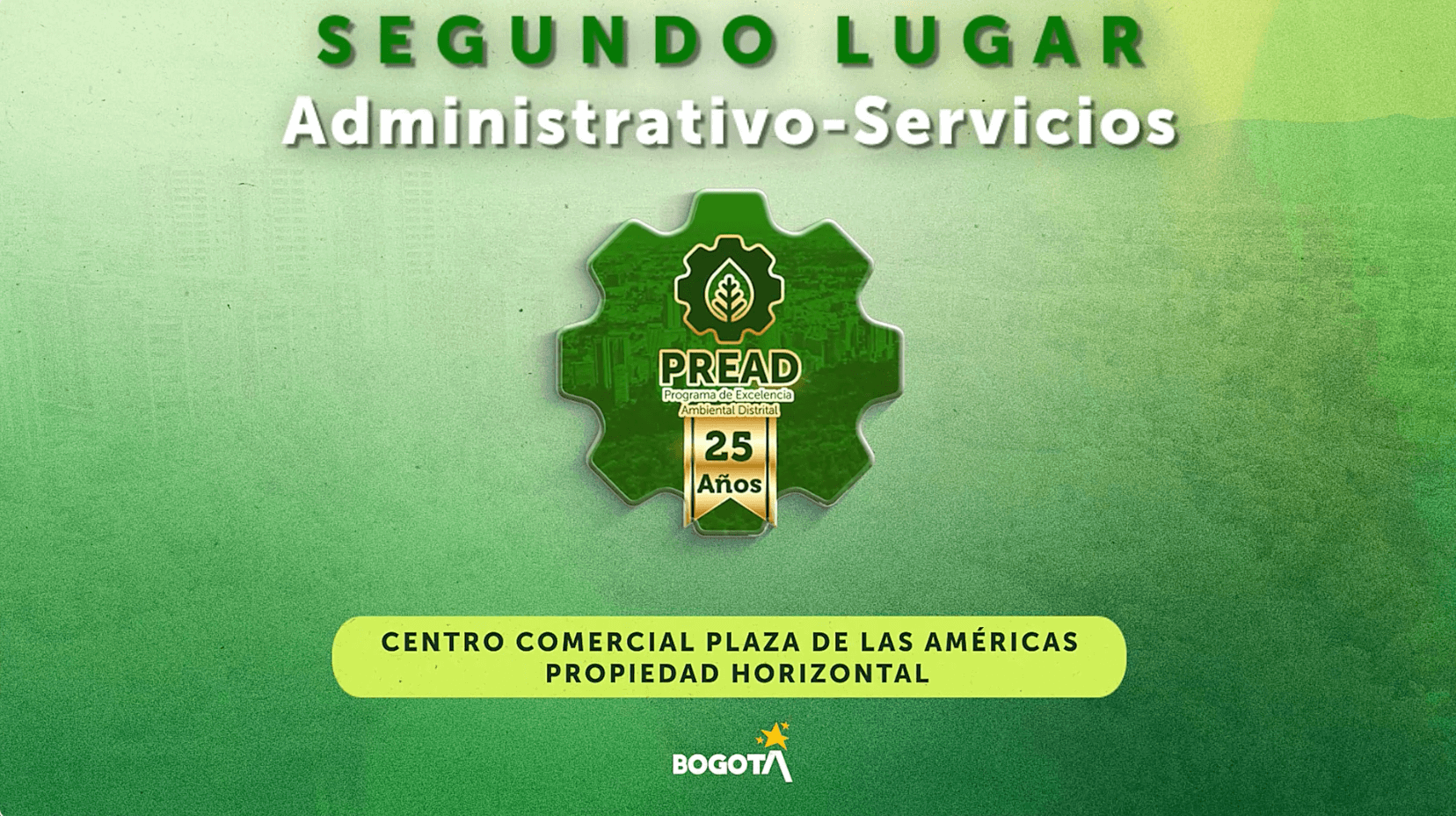 Segundo lugar: CENTRO COMERCIAL PLAZA DE LAS AMÉRICAS PROPIEDAD HORIZONTAL