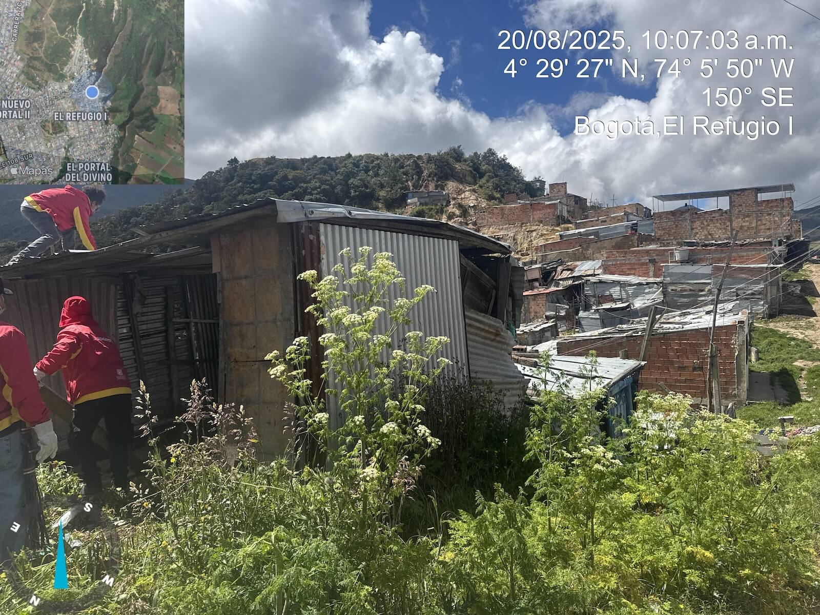 Foto: predios desmontados