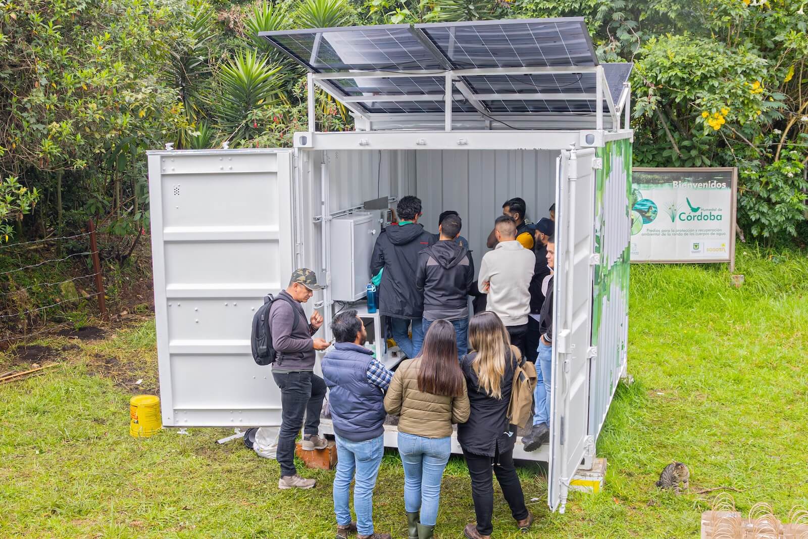Bogotá instala una nueva estación para cuidar el agua del humedal Córdoba