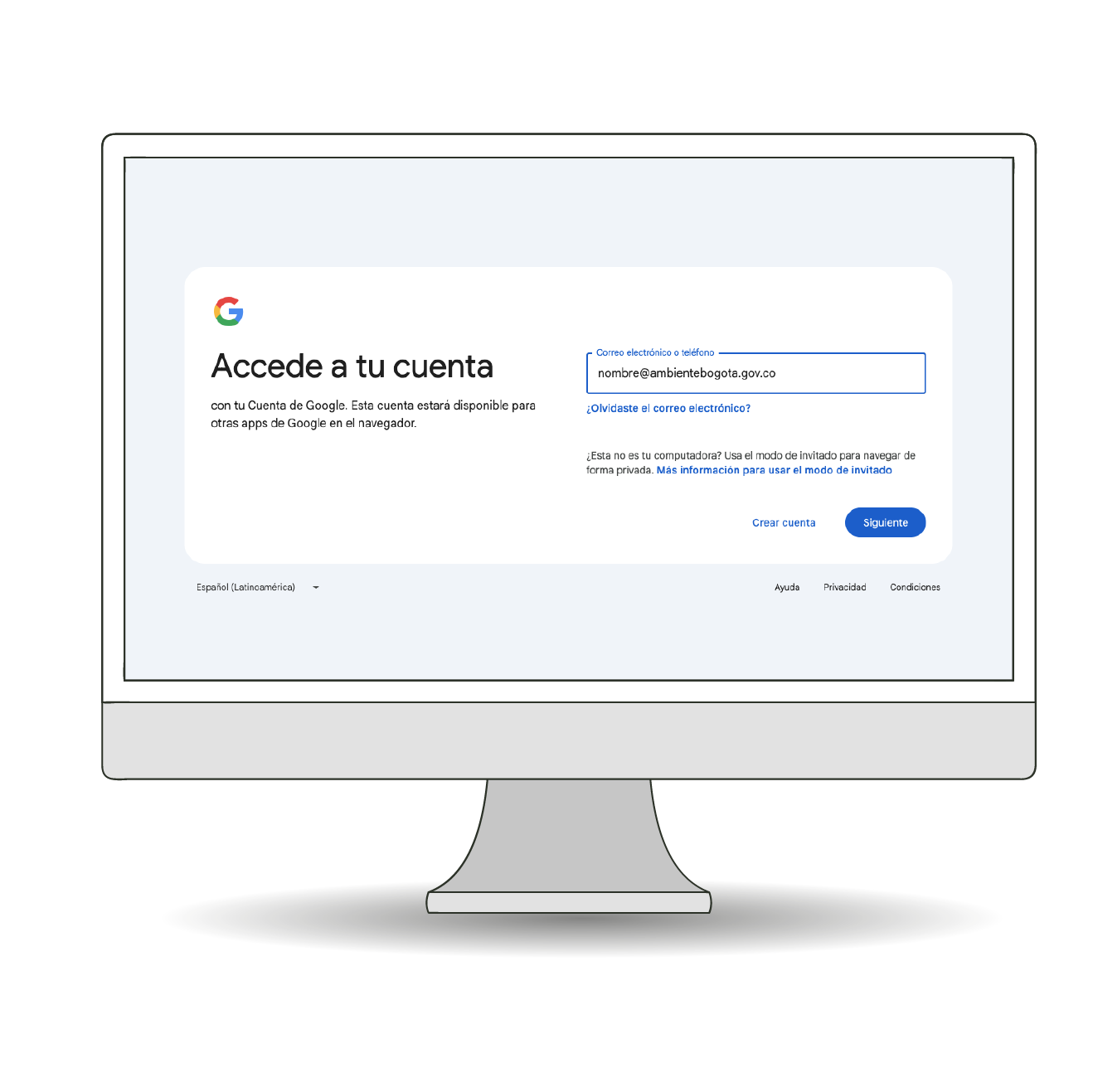 Pantalla Correo Electrónico