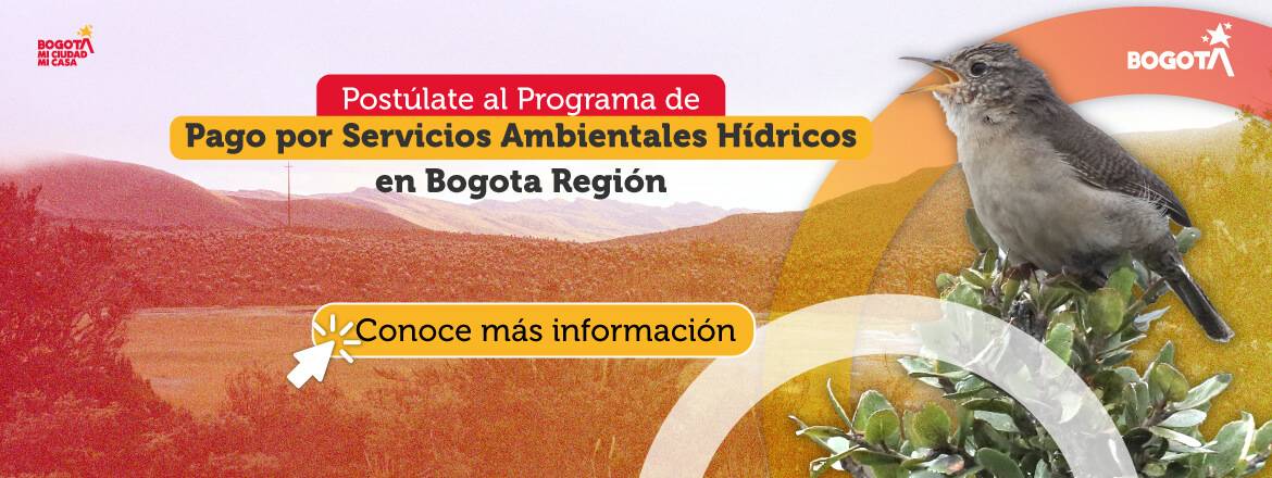 Postúlate al Programa de Pago por Servicios Ambientales Hídricos en Bogota Región Postúlate al Programa de Pago por Servicios Ambientales Hídricos en Bogota Región